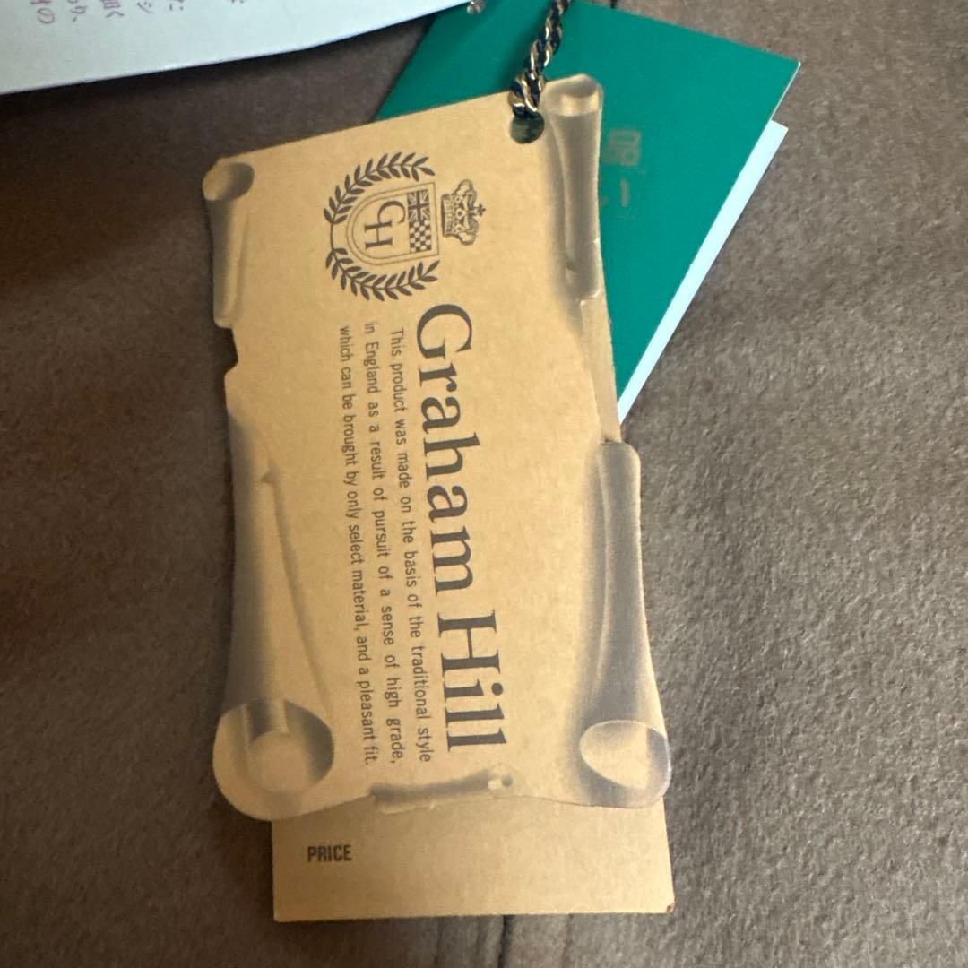 【未使用品】graham hill ジャケット　Mサイズ　チェック柄　ブラウン