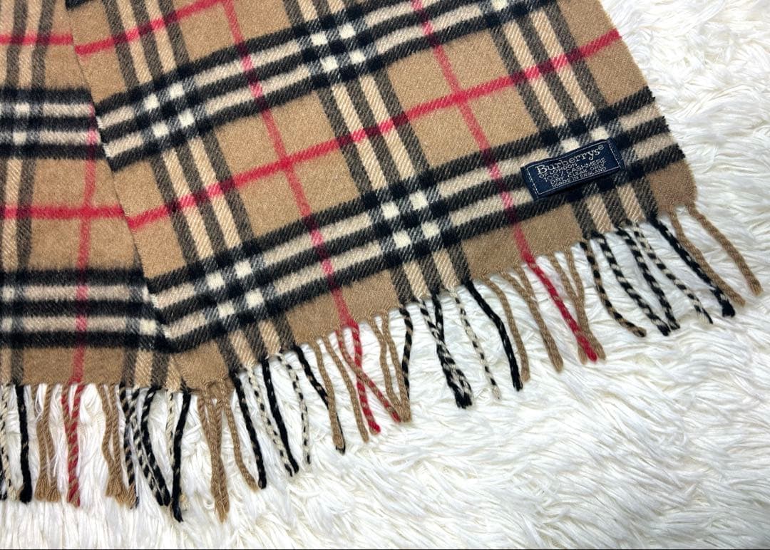 Burberrys ノバチェック柄 カシミヤ100 マフラー