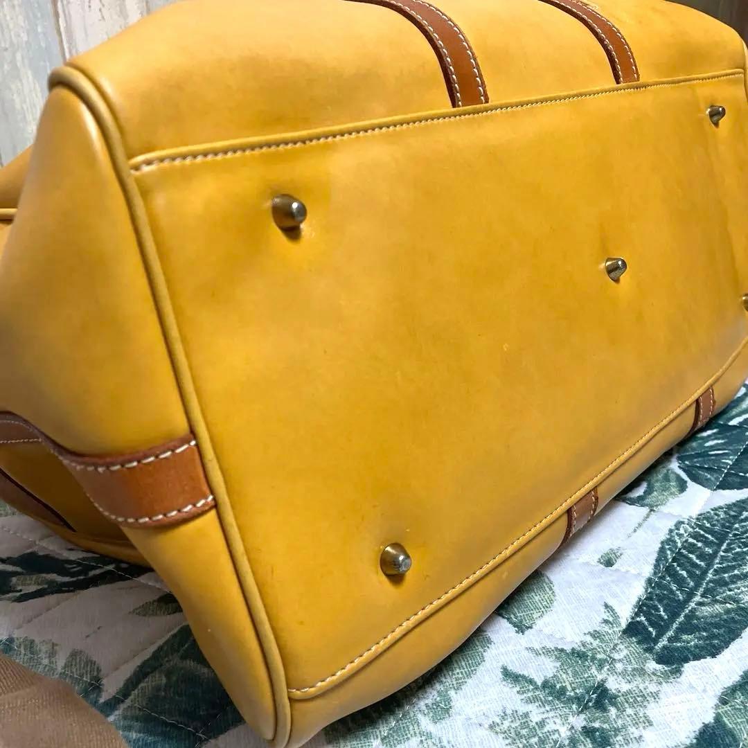 ✨Courreges マスタード 大容量ボストンバック