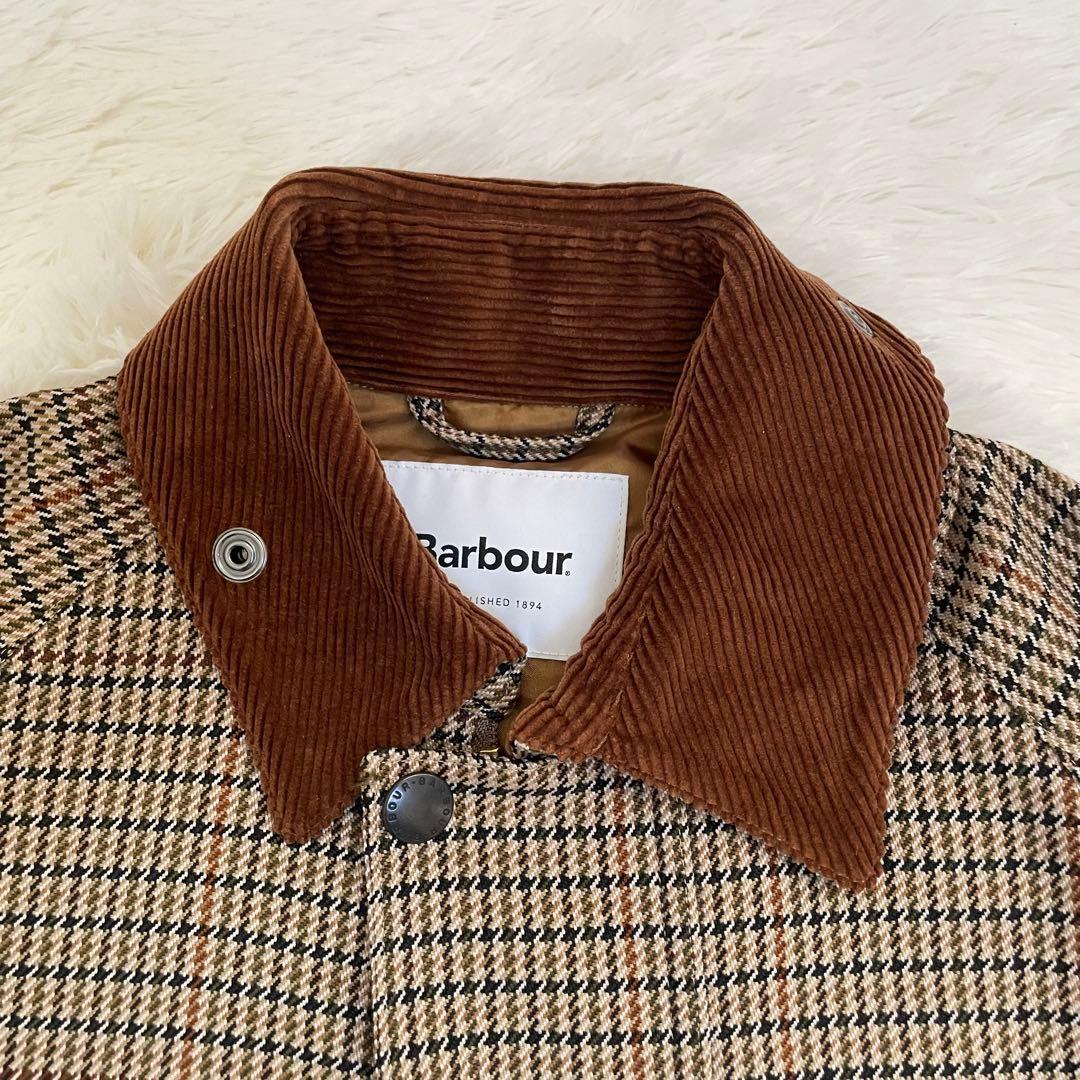 極美品 Barbour SHIPS別注 コート バーレー ガンクラブチェック 8