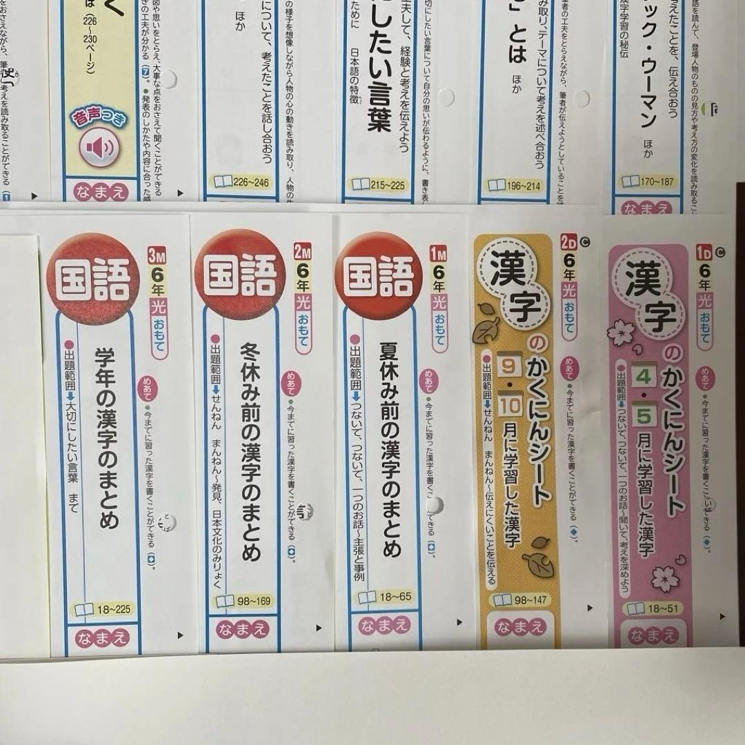 【最新版】小学6年　国語　カラーテスト　令和7年年度　１年分