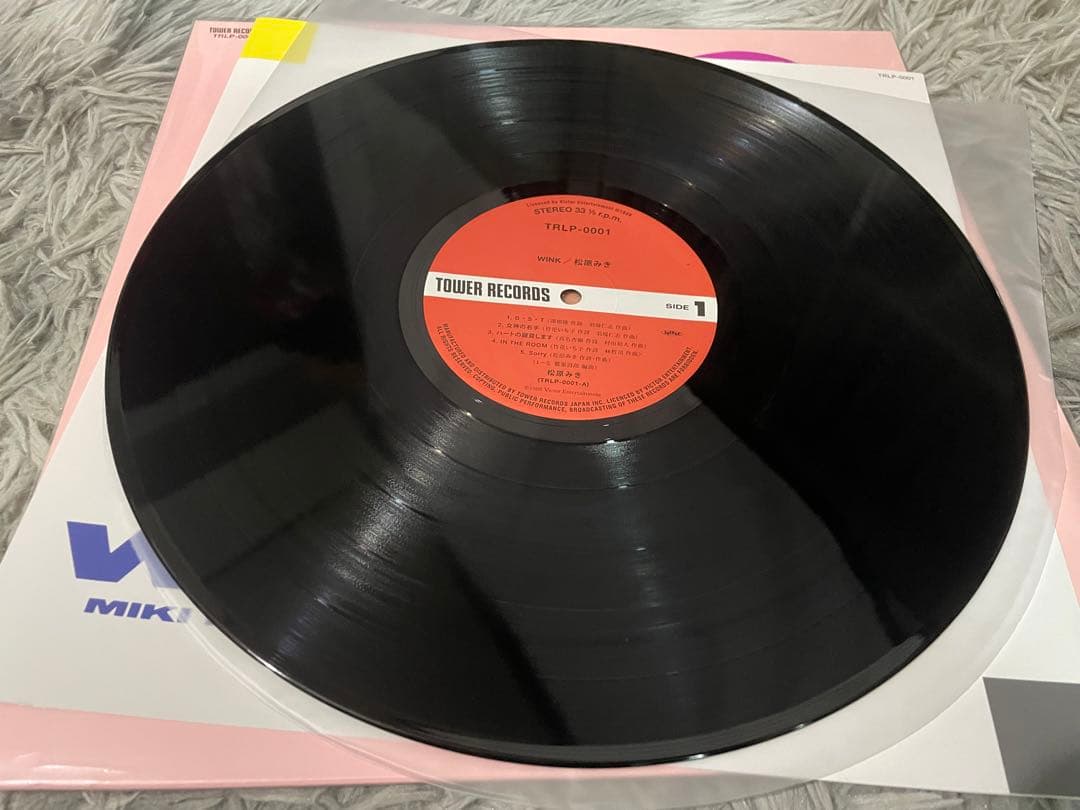 松原みき WINK 再発盤LP