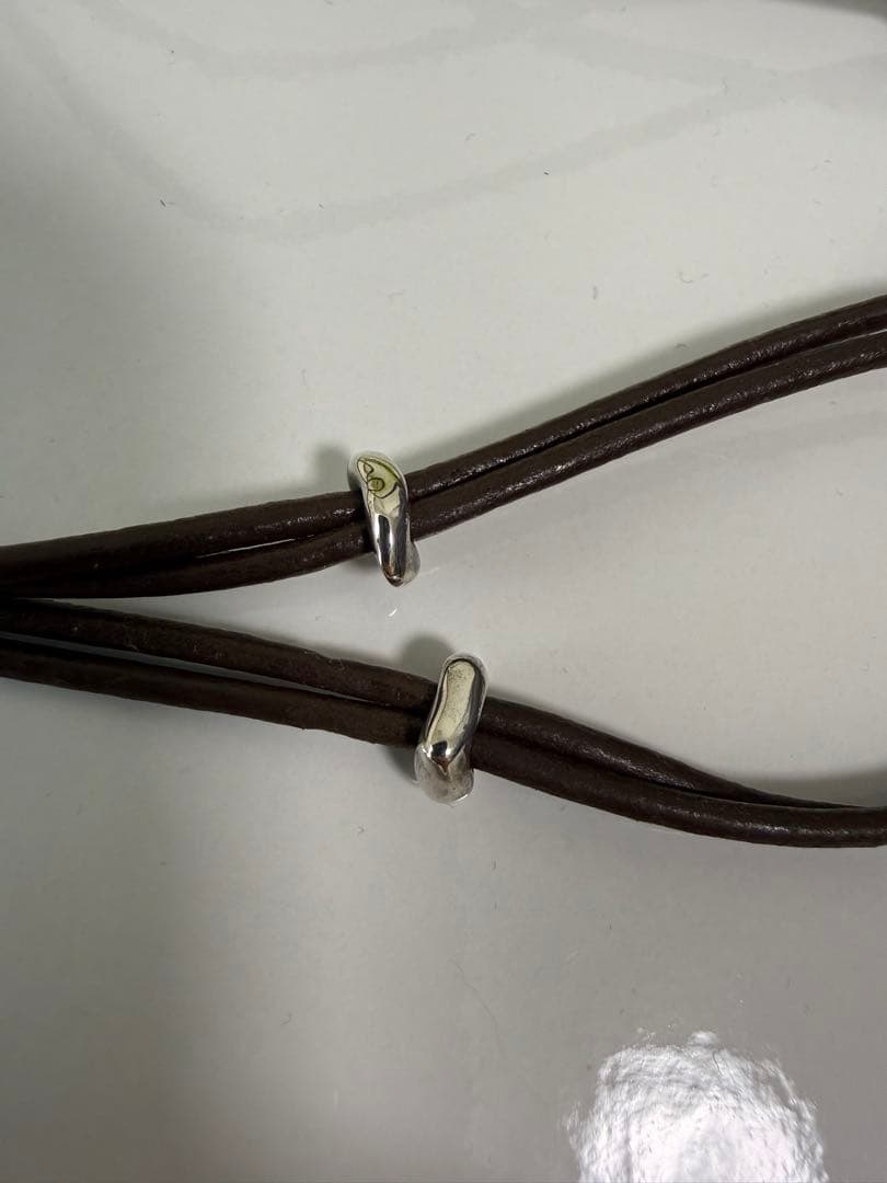 strong void leather necklace シルバー