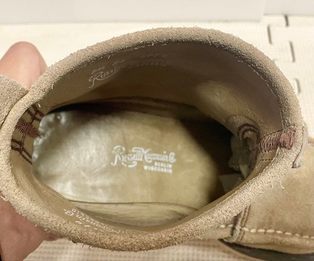 RUSSELL MOCCASINラッセルモカシンvibramスエード5.5古着