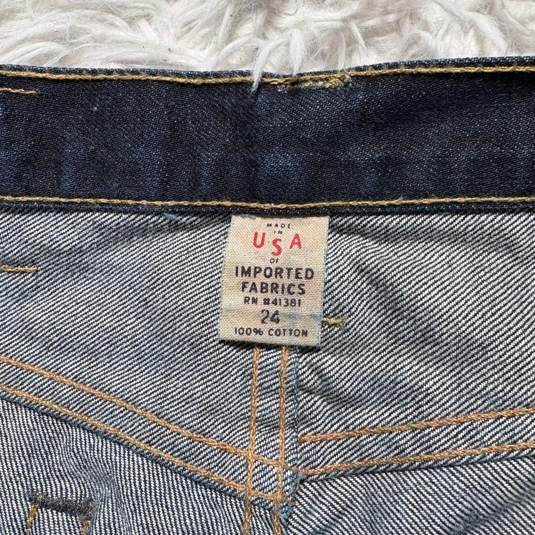【美品】RRL ストレートデニム　USA製　24 赤耳　セルヴィッジ　ビンテージ
