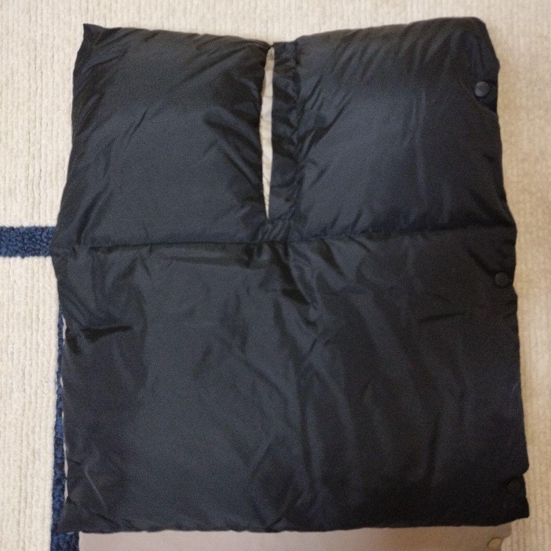 Munich　リバーシブル　ダウンショール　ケープ　ストール　ブラック　美品
