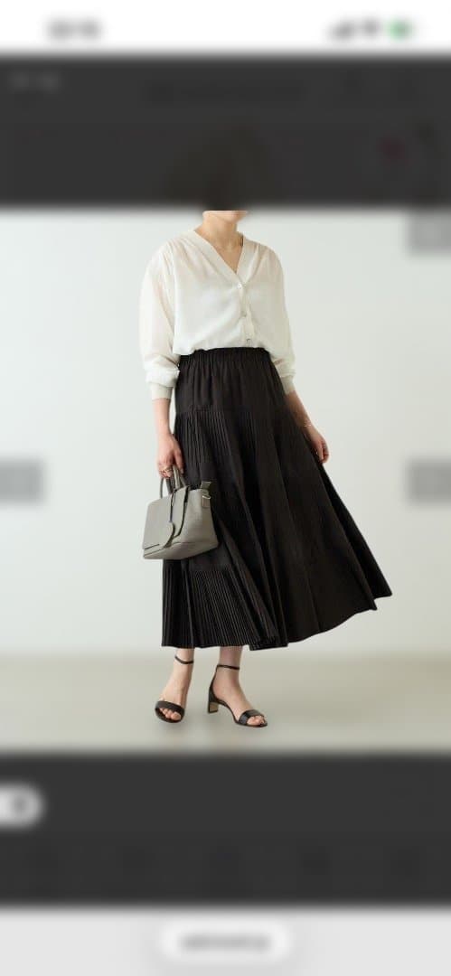 BEARDSLEY ロングスカート　ブラック