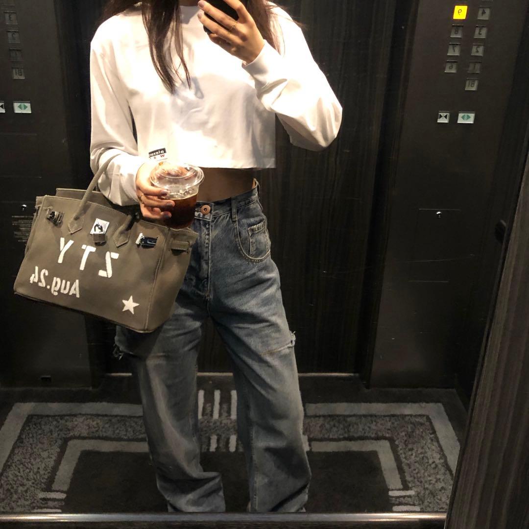 美品 alexanderwang アレキサンダー・ワン ショート丈Tシャツ