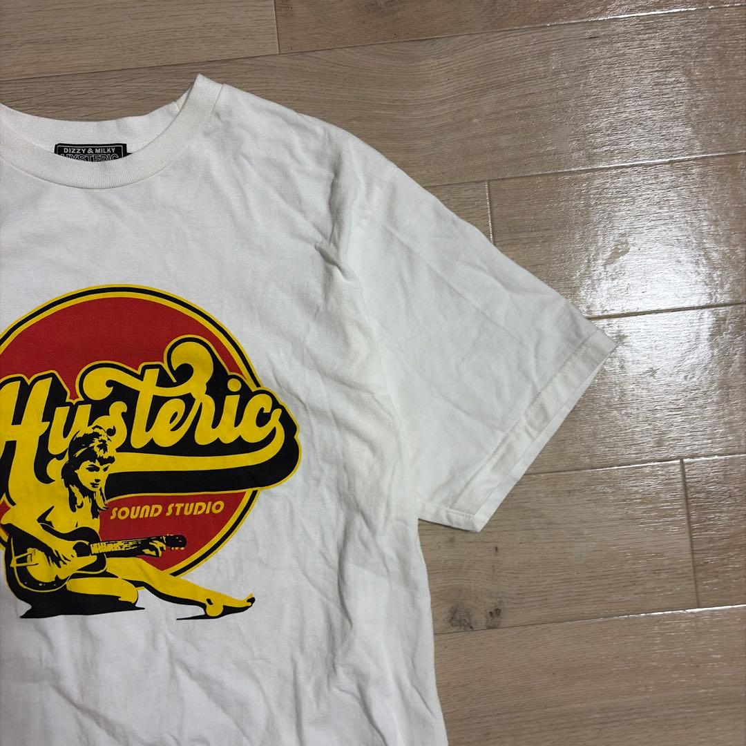 HYSTERIC GLAMOUR ヒステリックグラマー プリントTシャツ L 白