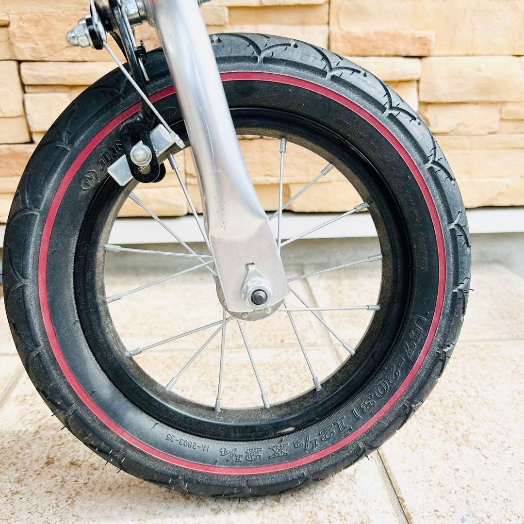 極美品 へんしんバイク 12インチ スタンド付 レッド 室内保管 使用少 キッズ