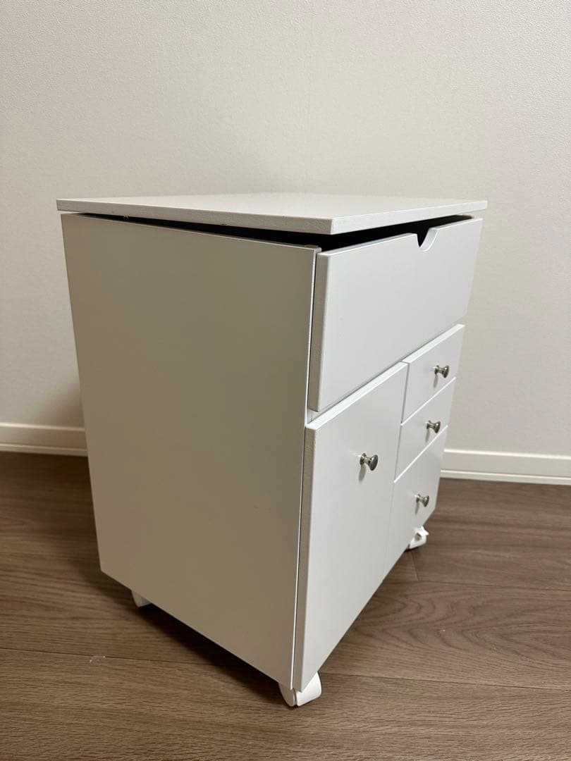 ドレッサー コスメワゴン 鏡付き