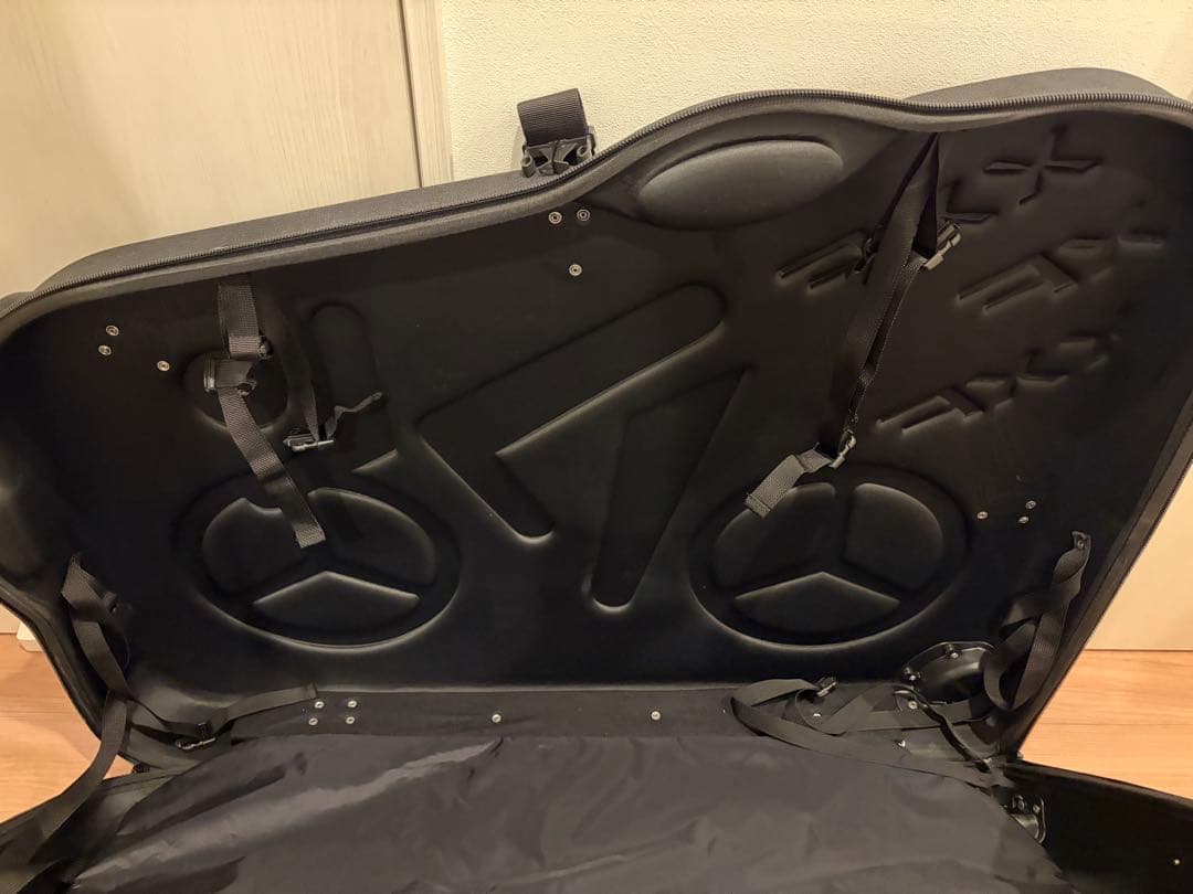 輪行ハードケース　自転車用　ナイロンケース ブラック