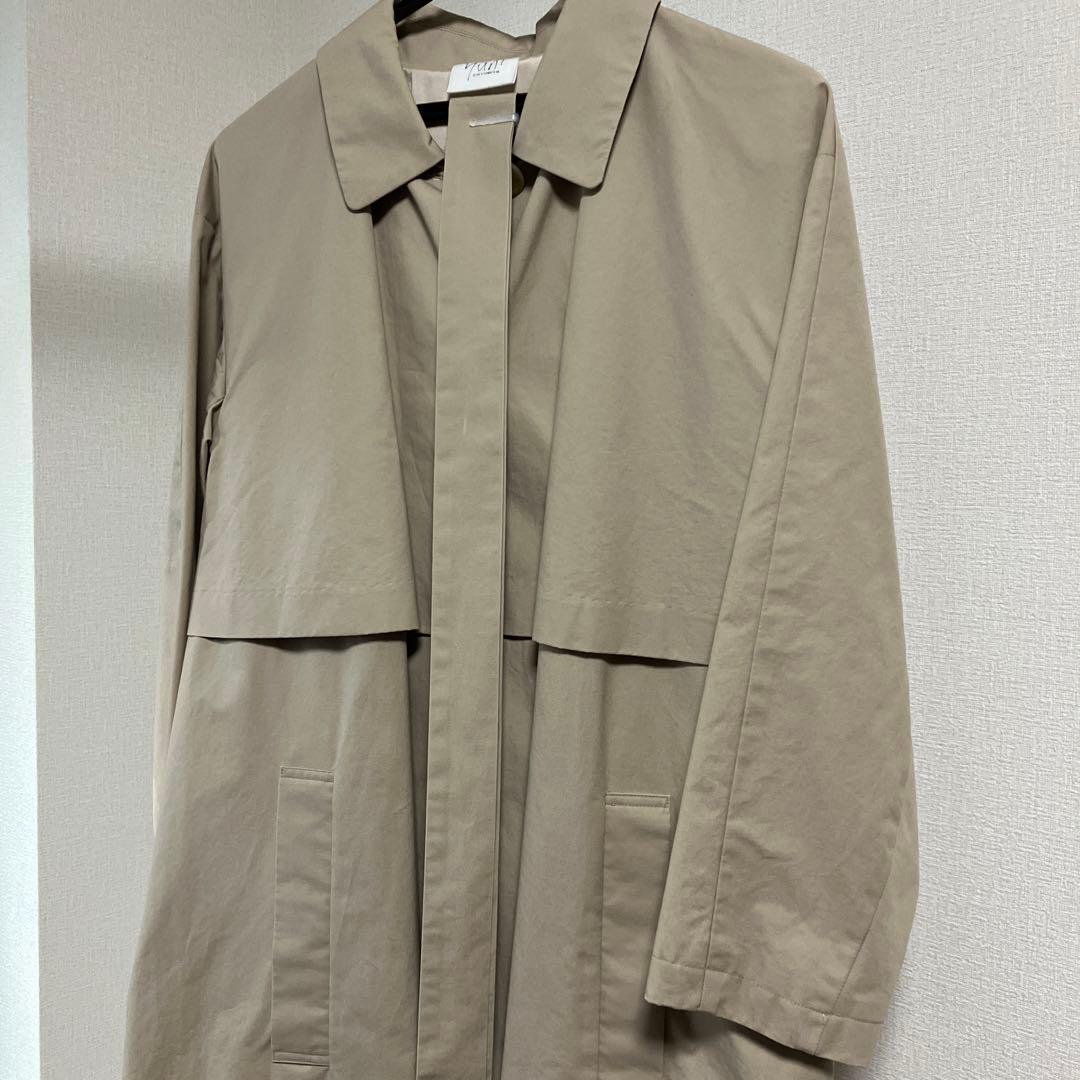 yuni アンビテックス　コットン/ルアチン馬布　ロングステンカラーコート