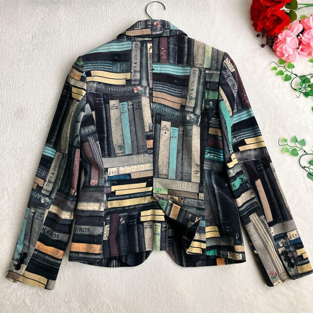 極美品★ポールスミス Paul Smith★別珍 ブック柄 テーラードジャケット