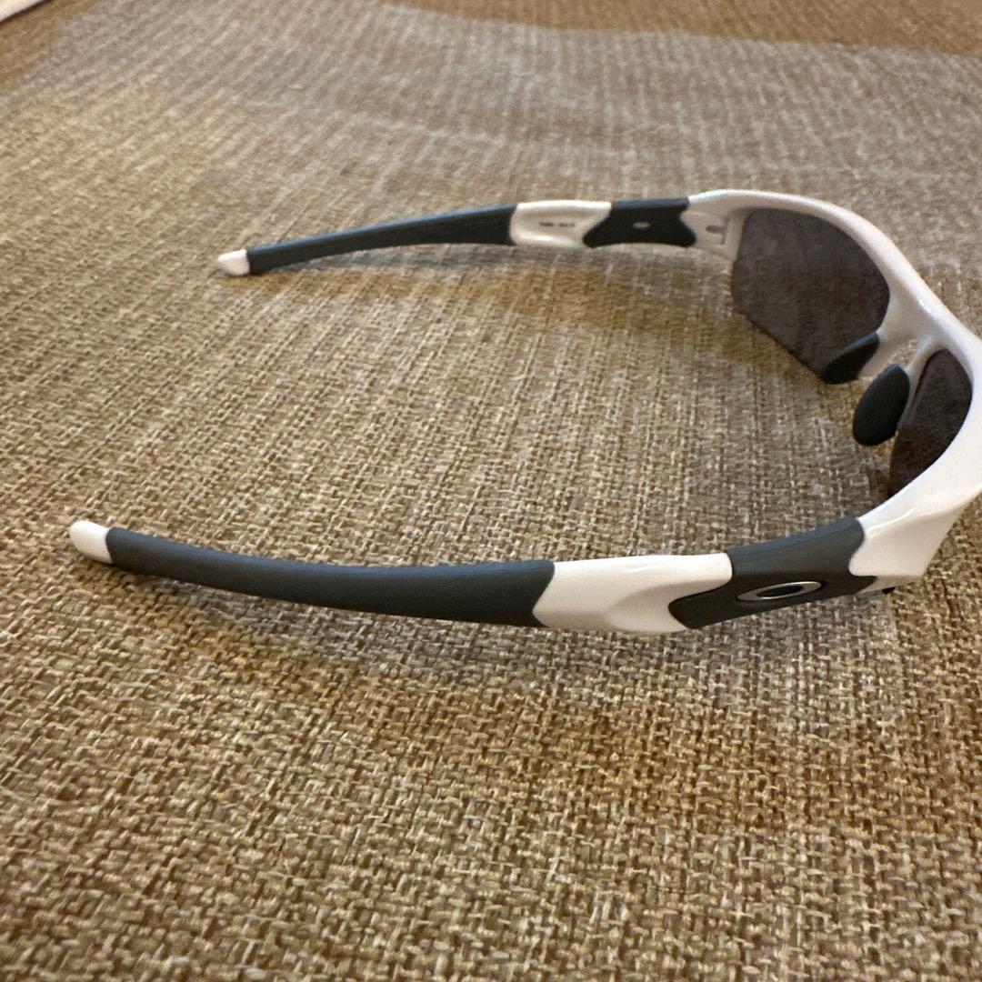 Oakley スポーツサングラス ホワイト/グレー