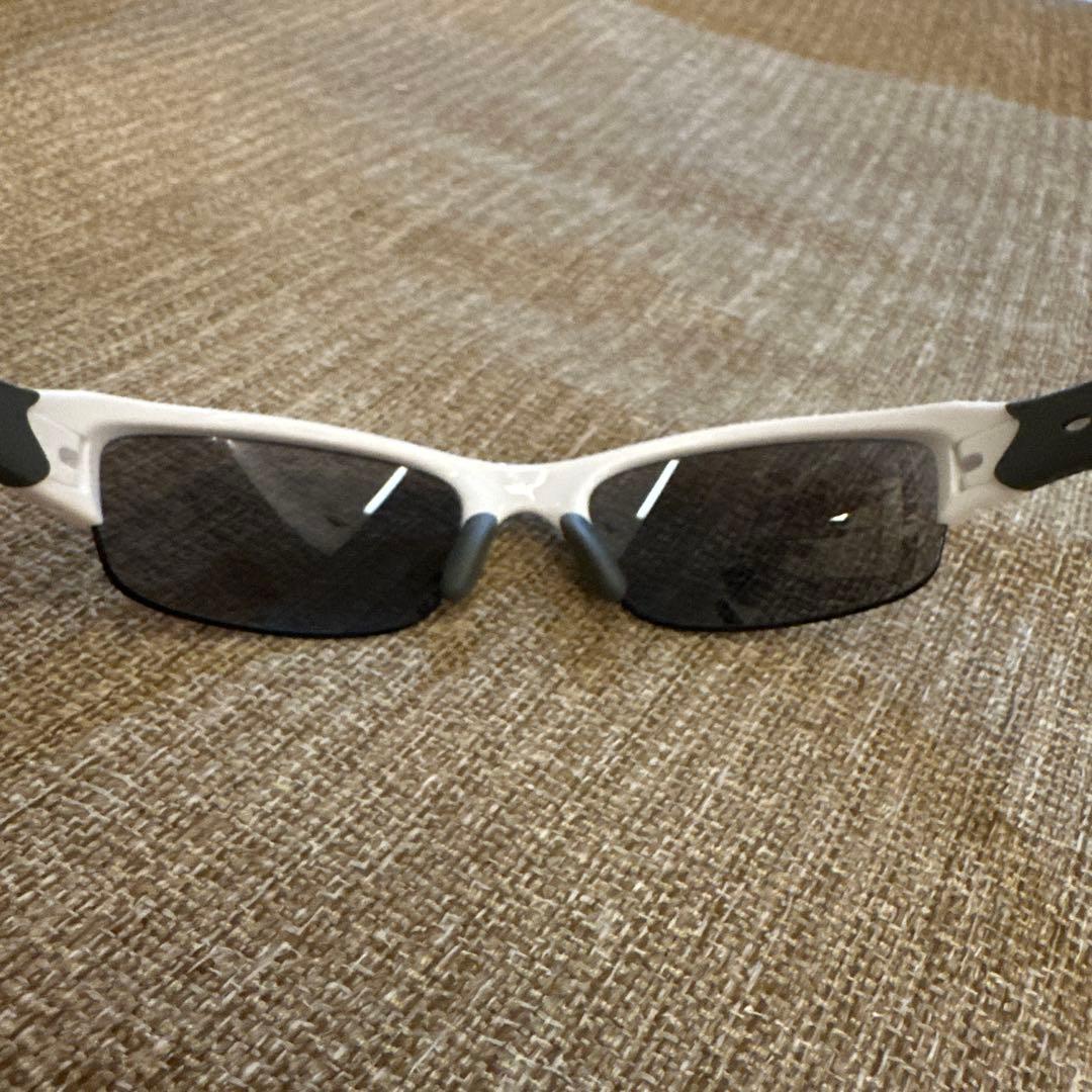 Oakley スポーツサングラス ホワイト/グレー