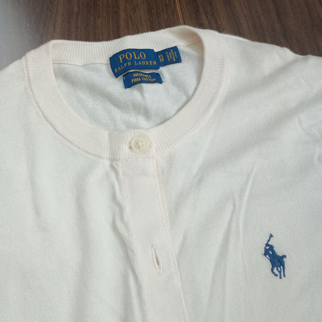 Polo Ralph Lauren ポロラルフローレン　カーディガン　白　XS