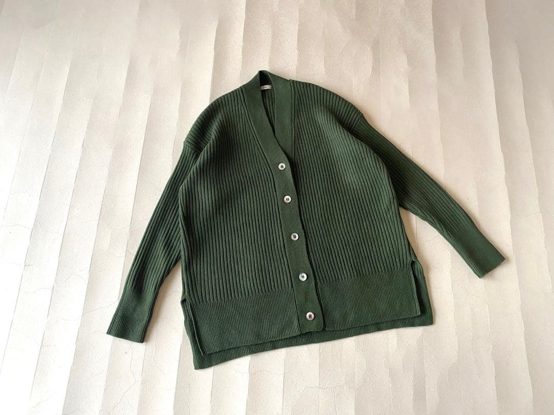 イエナ IENA ウール100%ニュアンスリブBOXシルエットニットカーディガン
