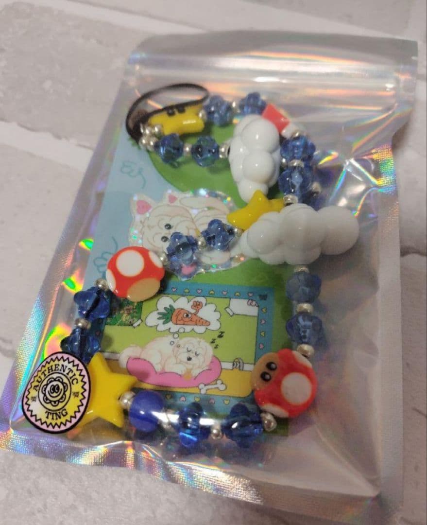 String Ting マリオ 正規品 キノコ スター ストラップ ジャスティン