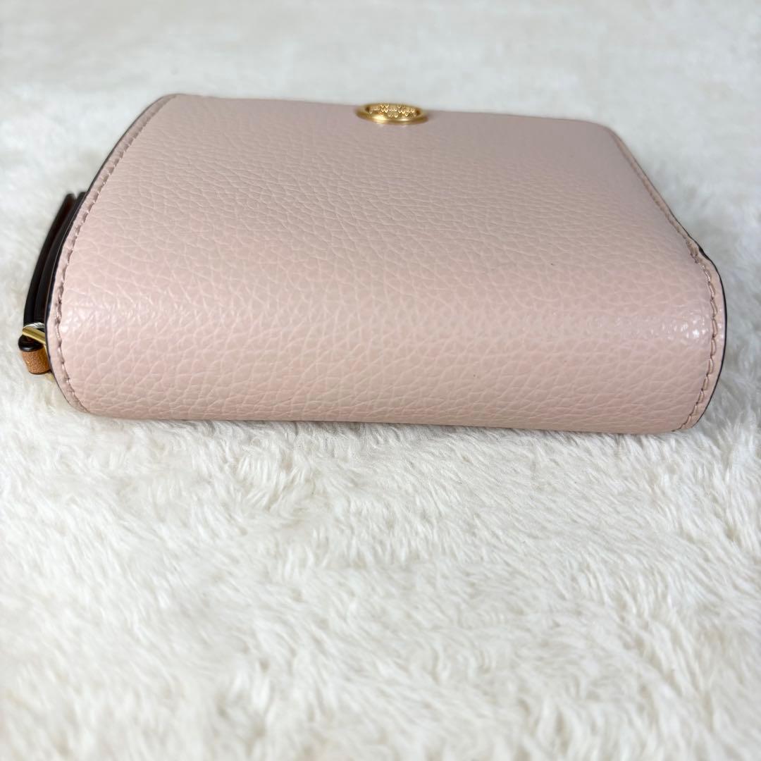 【TORY BURCH】トリーバーチ 美品 折り財布 ゴールドロゴ ロビンソン