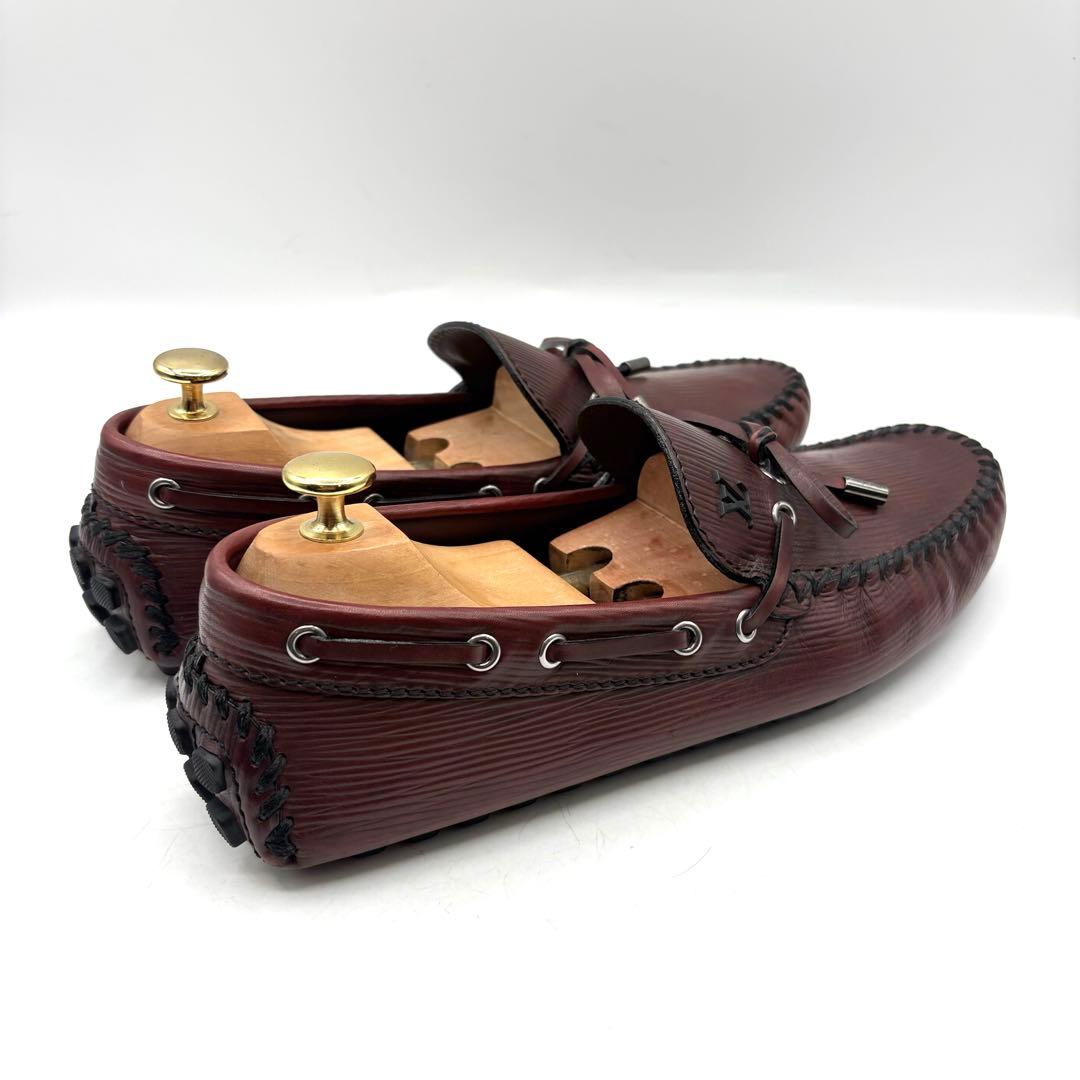 LOUIS VUITTON エピ デッキシューズ ドライビング 【8.5】 茶