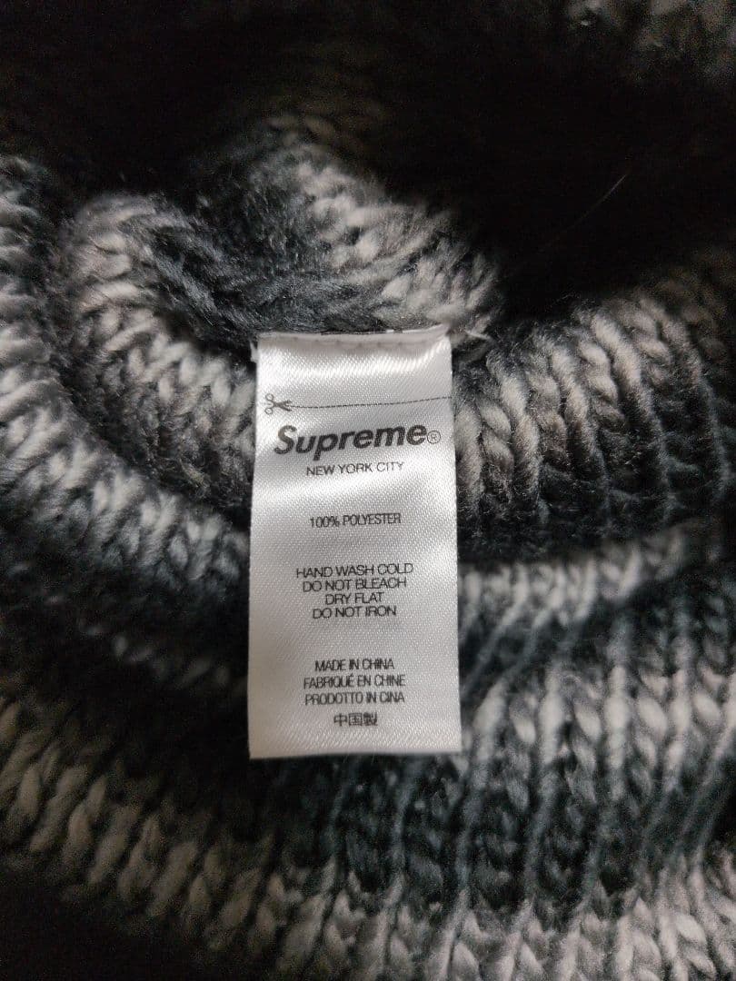 【最終価格】Supreme Ombre Stripe Beanie black