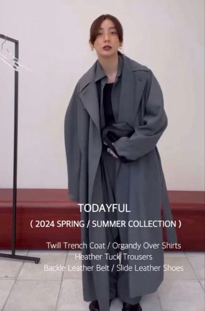 【新品未使用】TODAYFUL Twill Trench Coat 38