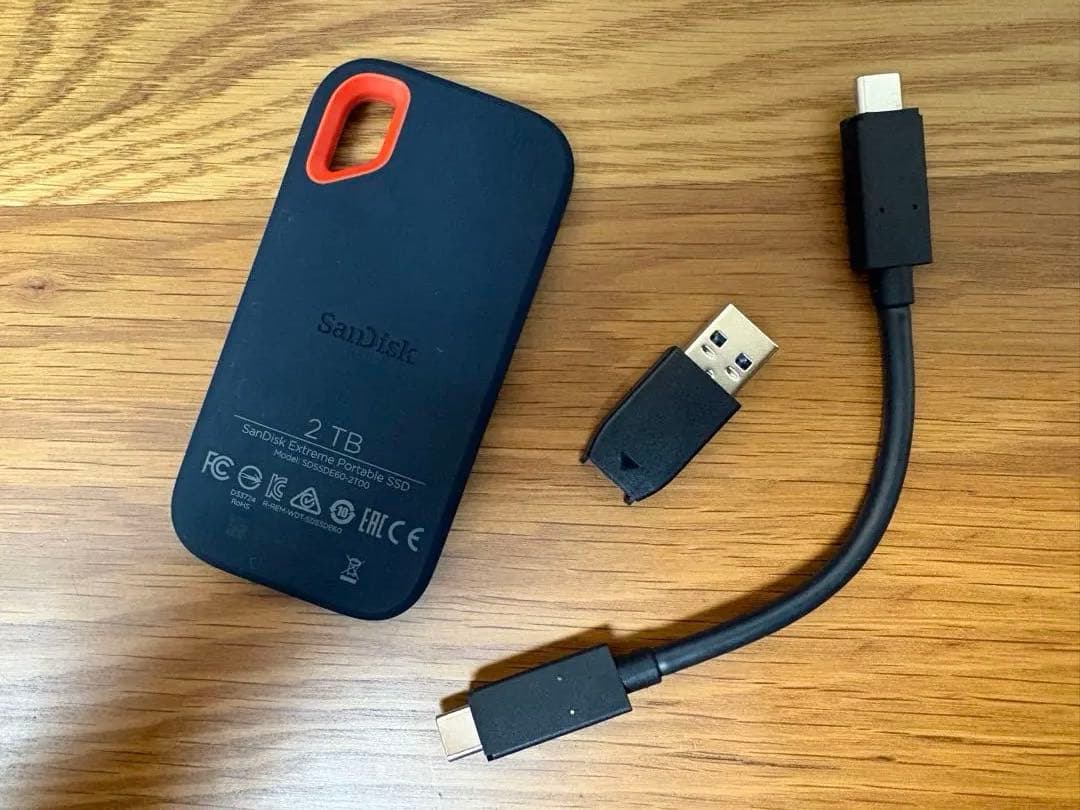 外付けハードディスク・ドライブ SanDisk Extreme Portable SSD 2TB