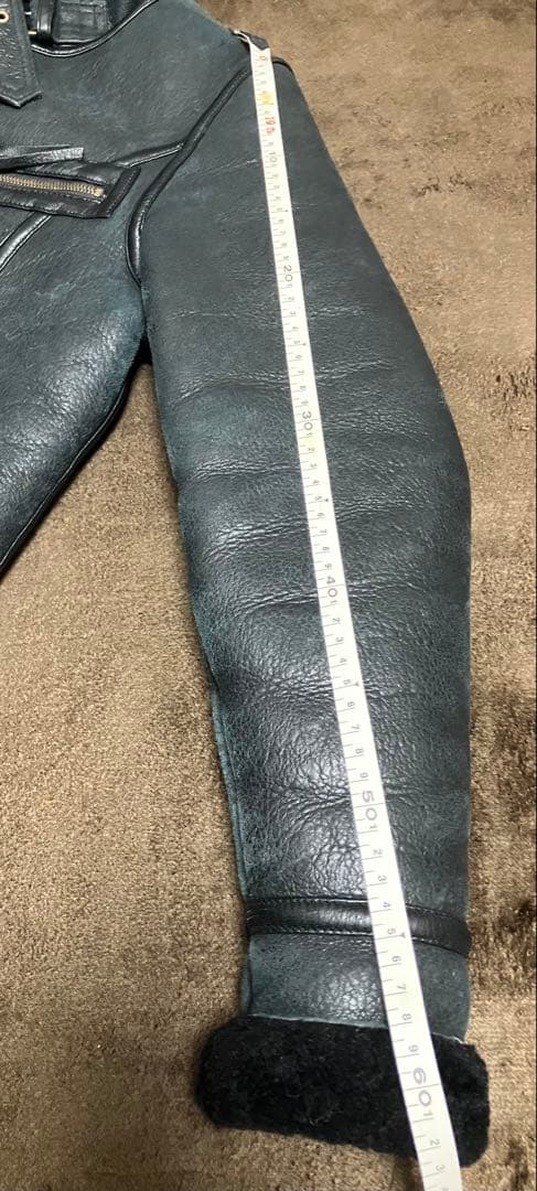 最高級Liugoo Leathers Ｂ－３ムートンジャケットメンズ 本革羊革