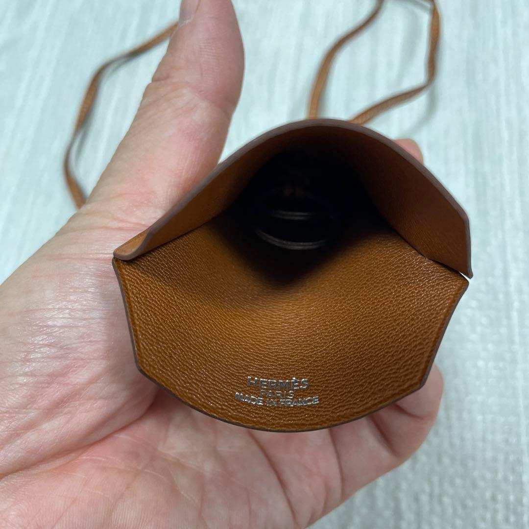 【良好】名作 マルジェラ期 HERMES エルメス クロシェット ネックレス 茶
