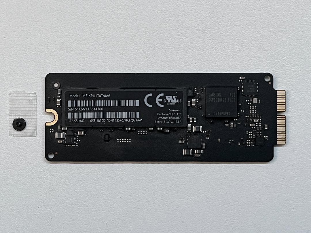 macbook pro Retina 2014 SSD 1TB 12+16ピン