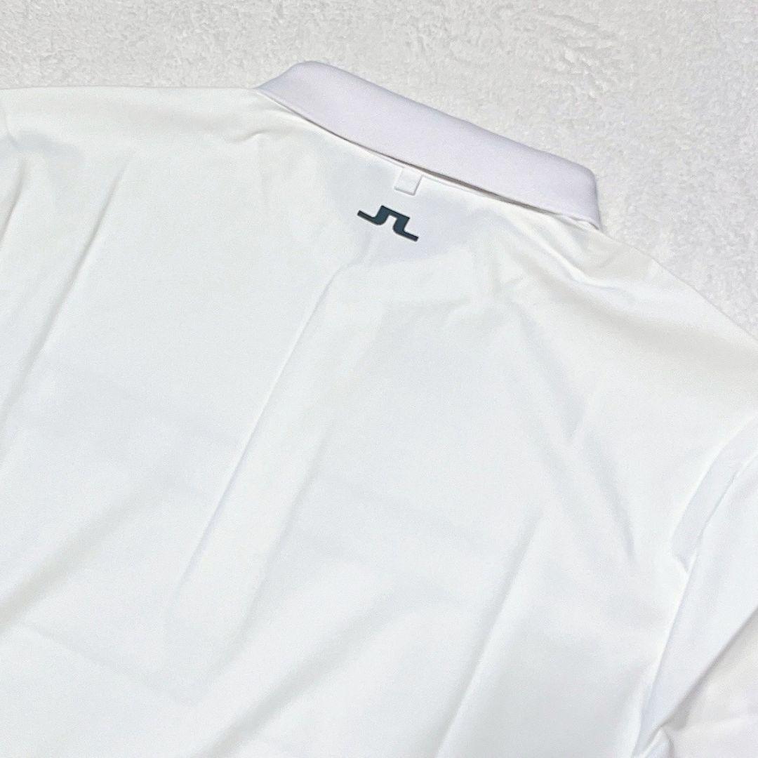 新品　J.LINDEBERG ゴルフ　長袖ポロシャツ　ホワイト　XL メンズ