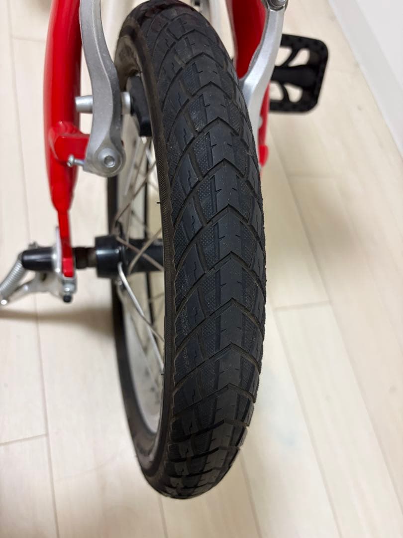 【大阪引取】ログ アウトランク LOG OUTRUNK 折りたたみ自転車　赤