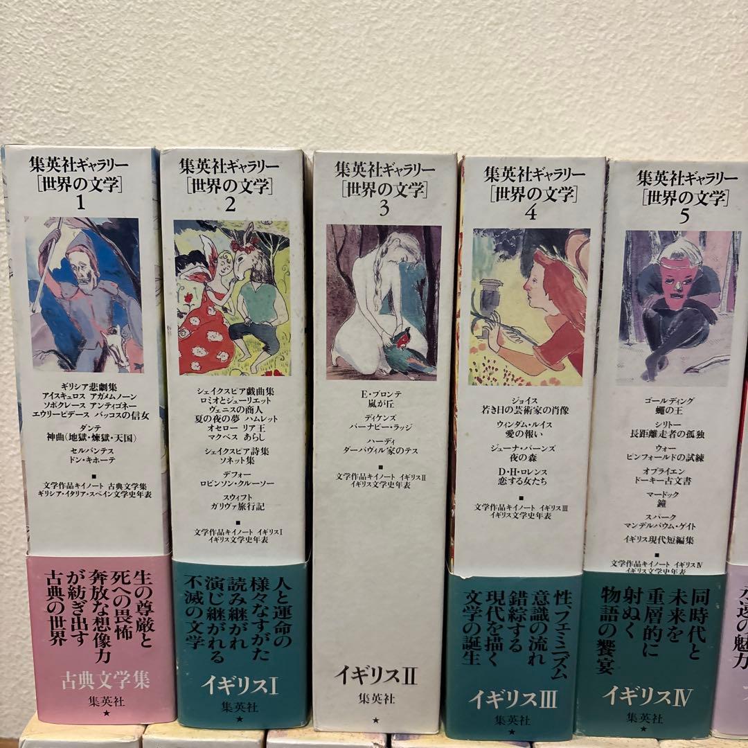 【未使用品】 集英社ギャラリー 世界の文学 20巻セット