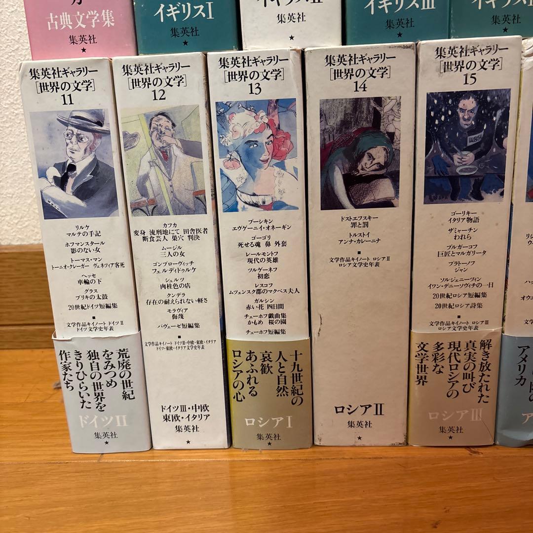 【未使用品】 集英社ギャラリー 世界の文学 20巻セット