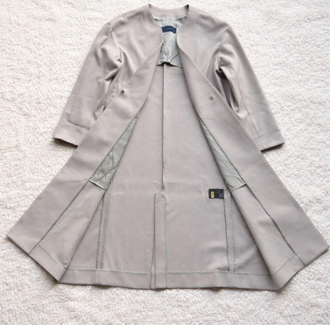【極美品✨】SHIPS ライトグレー ロングコート 春物　定価2,5000円
