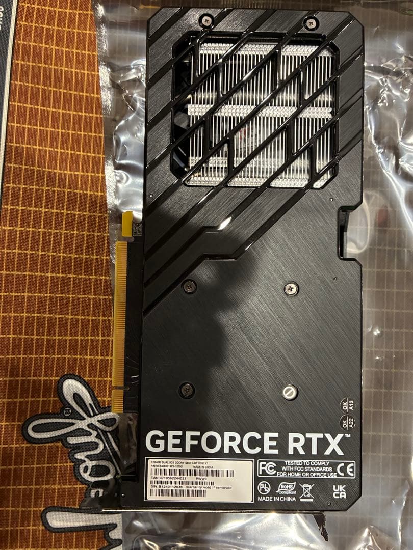 Palit GEFORCE RTX4060 DUAL V1 グラフィックボード