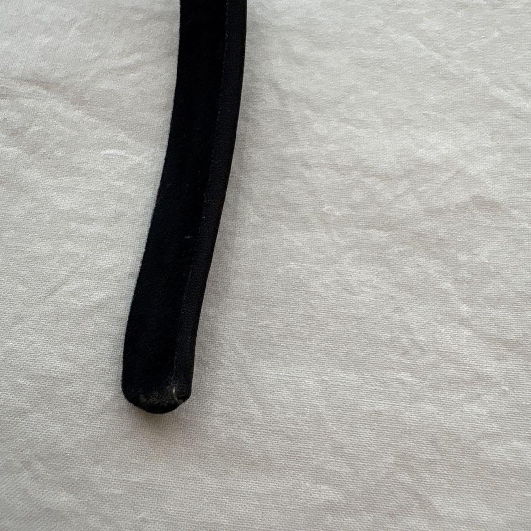 ALEXANDRE DE PARIS サテン リボン カチューシャ ブラック