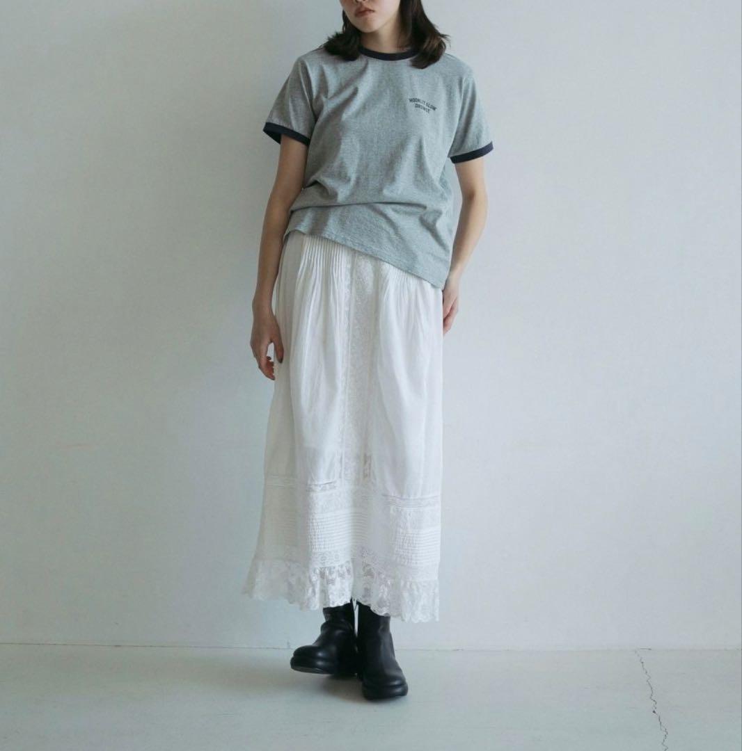 【anuke】Tuck Lace Skirt