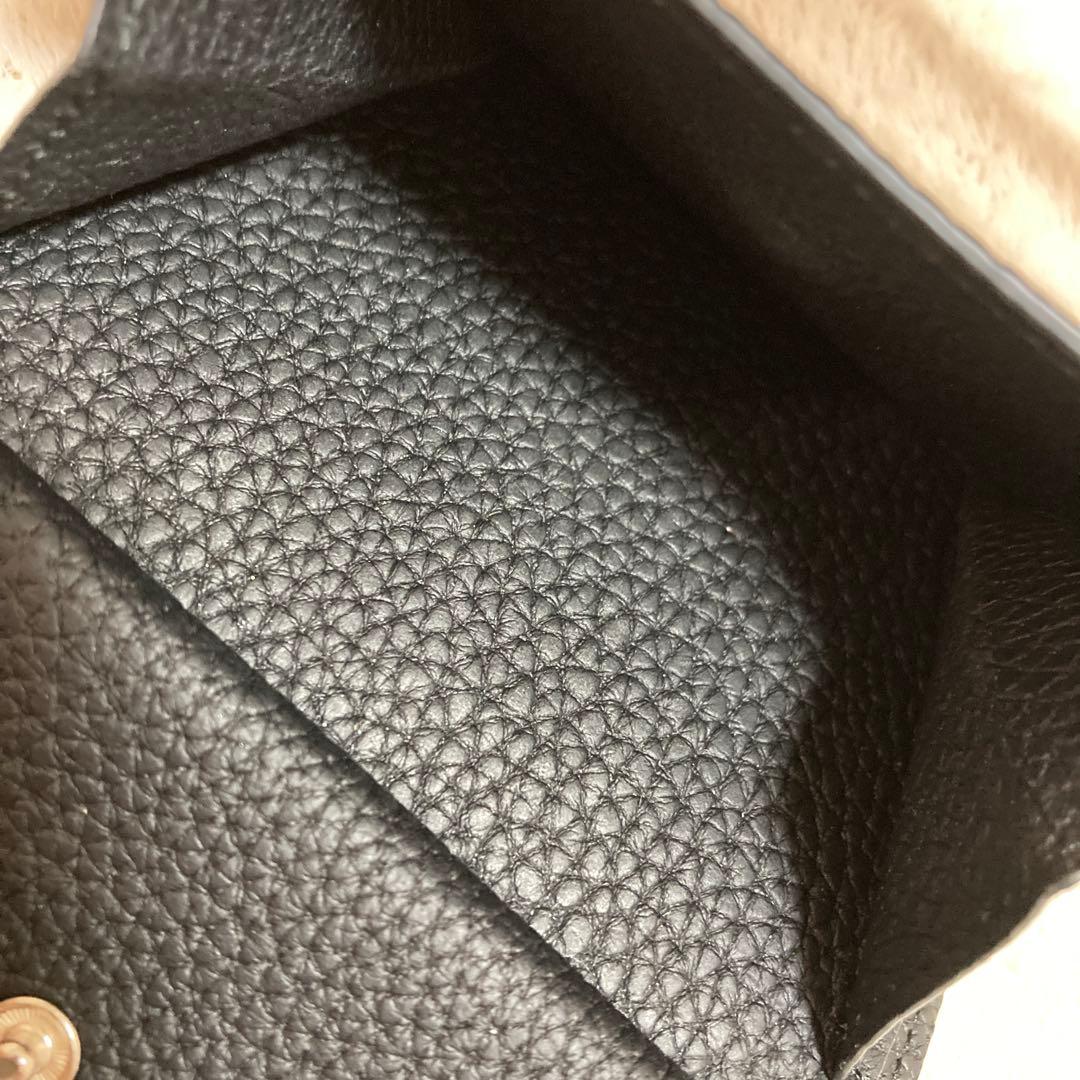 BONAVENTURA ボナベンチュラ 二つ折り財布　ブラック　シュリンクレザー