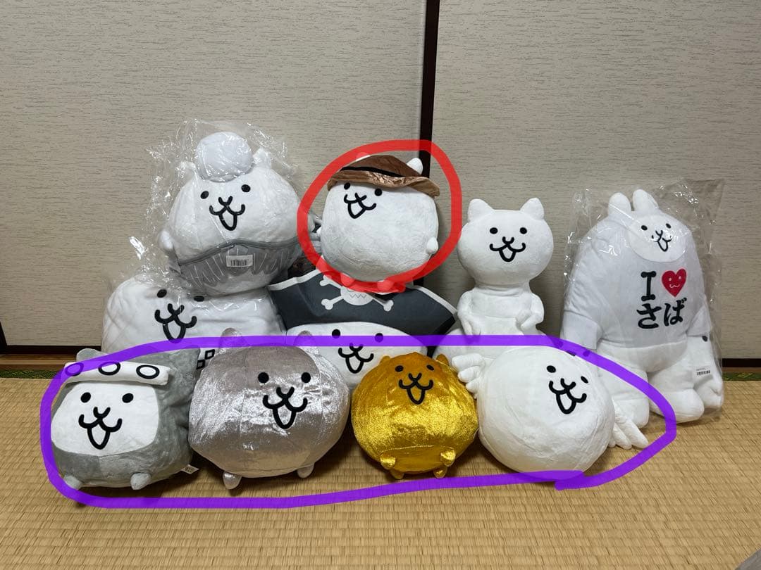 にゃんこ大戦争 ぬいぐるみ・被り物 10点