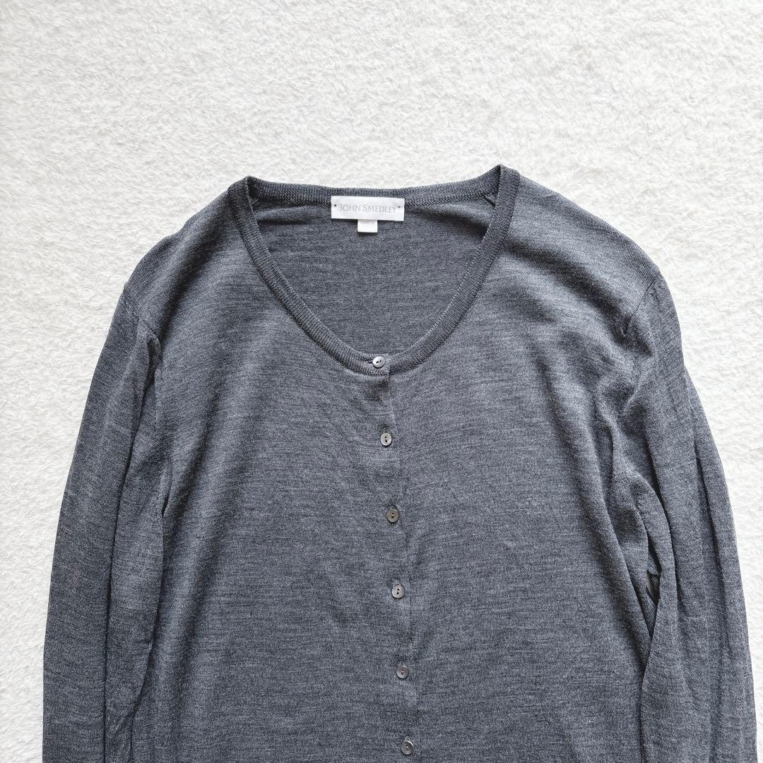ジョンスメドレー✨JOHN SMEDLEY カーディガン メリノウール L