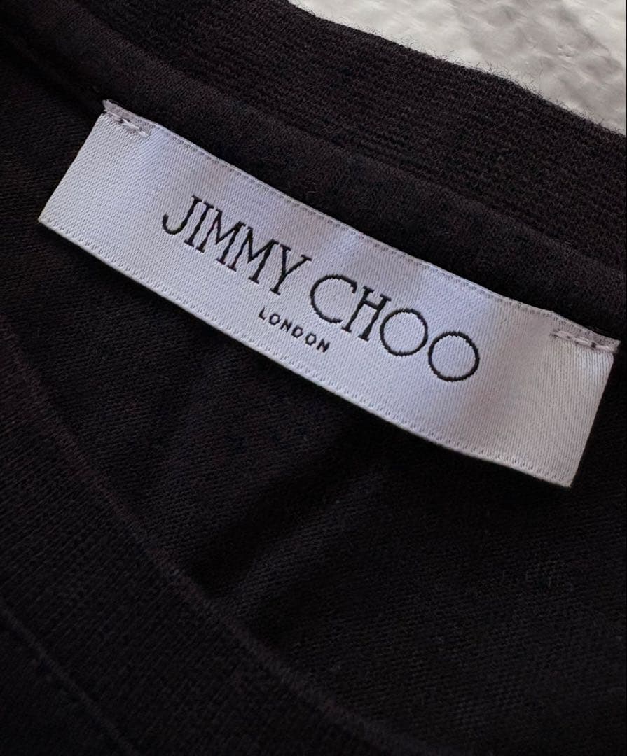 JIMMY CHOO メタリックロゴＴシャツ