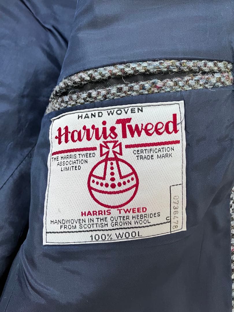 90sハリスツイード ジャケット Dunn&Co HODGES くるみボタン