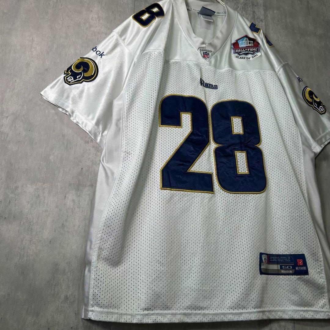 限定 NFL Rams マーシャル・フォーク 殿堂入り ゲームシャツ 2011
