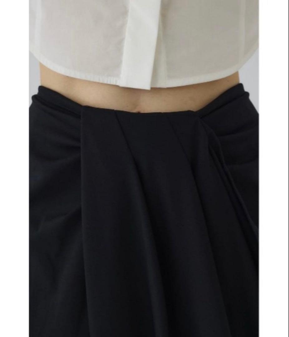Cut drape SK カットドレープスカート ブラック 36サイズ