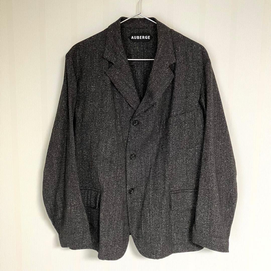 希少AUBERGE eiffel noir ブラックシャンブレー38サックコート