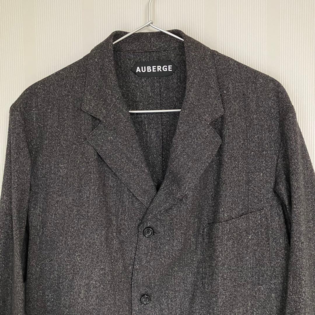 希少AUBERGE eiffel noir ブラックシャンブレー38サックコート