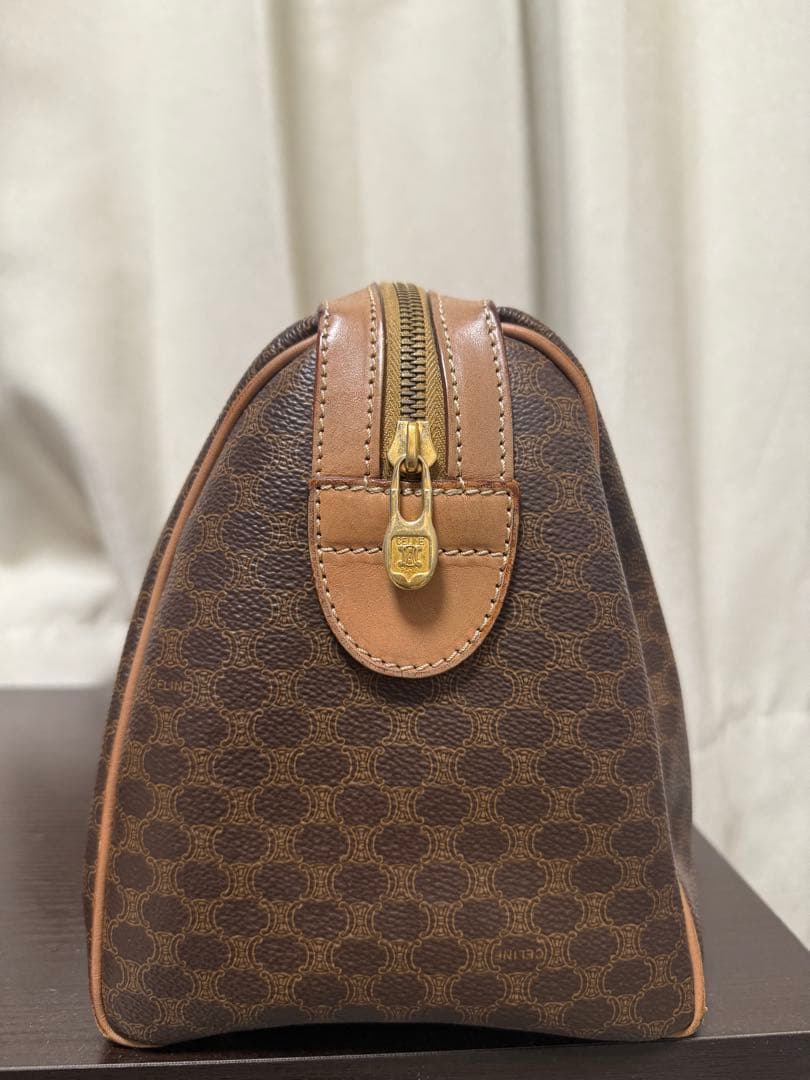 CELINE　マカダム柄　ミニボストンバック
