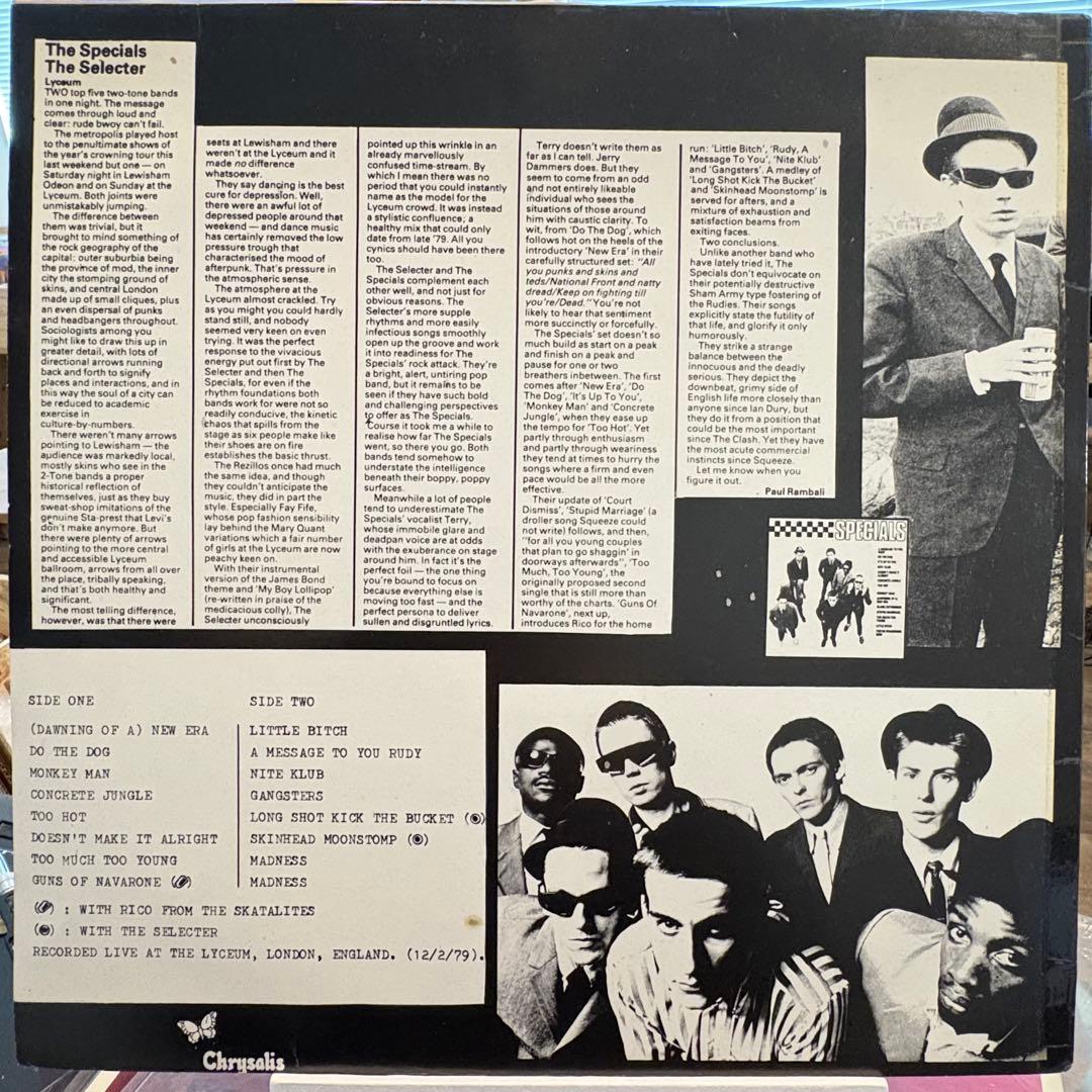 洋楽 THE SPECIALS / LIVE AT THE LYCEUM / LP